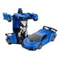 thumbnail image 1 of Remote Control Transforming Car for  Kids with LED Lights,2.4Ghz 1:18  Remote Control Car Transforming Robot,360°Rotation,One-Button Deformation Transform RC Car Toys,Gifts Toys for Boys 3-12, 1 of 6