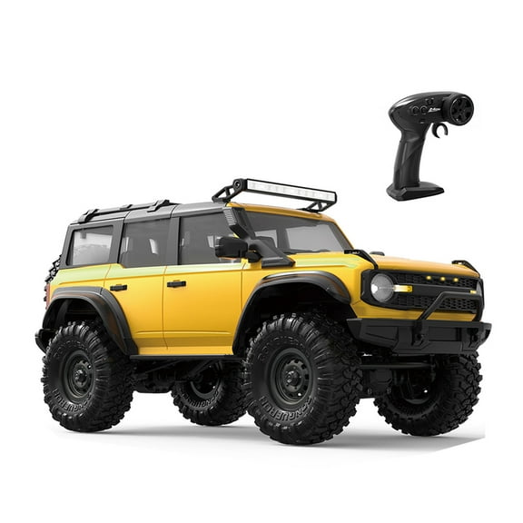 Remote Control Truck 1/16 Scale Offroads Play Vehicle with LED Roof Head Lamp Adult Outdoor Competitive Toy 4Wheel Drive