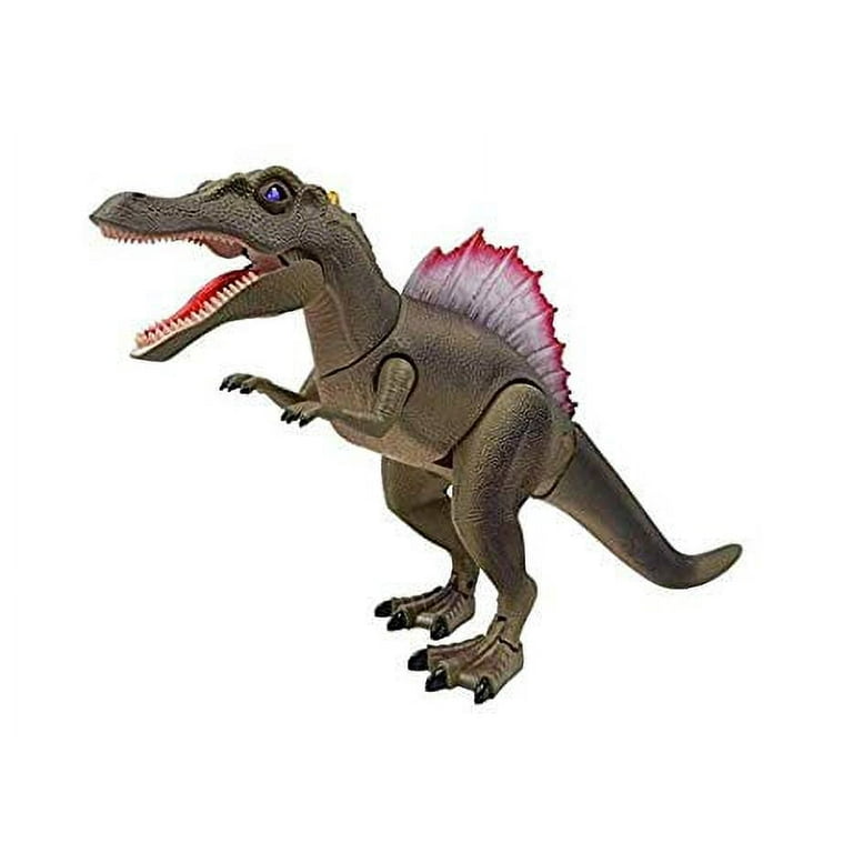 Remote Control Walking Dinosaur Toy Infrared Gun Shooting Dragon w Led Lights Realistic Dinosaur Roaring Sound Colors May Vary