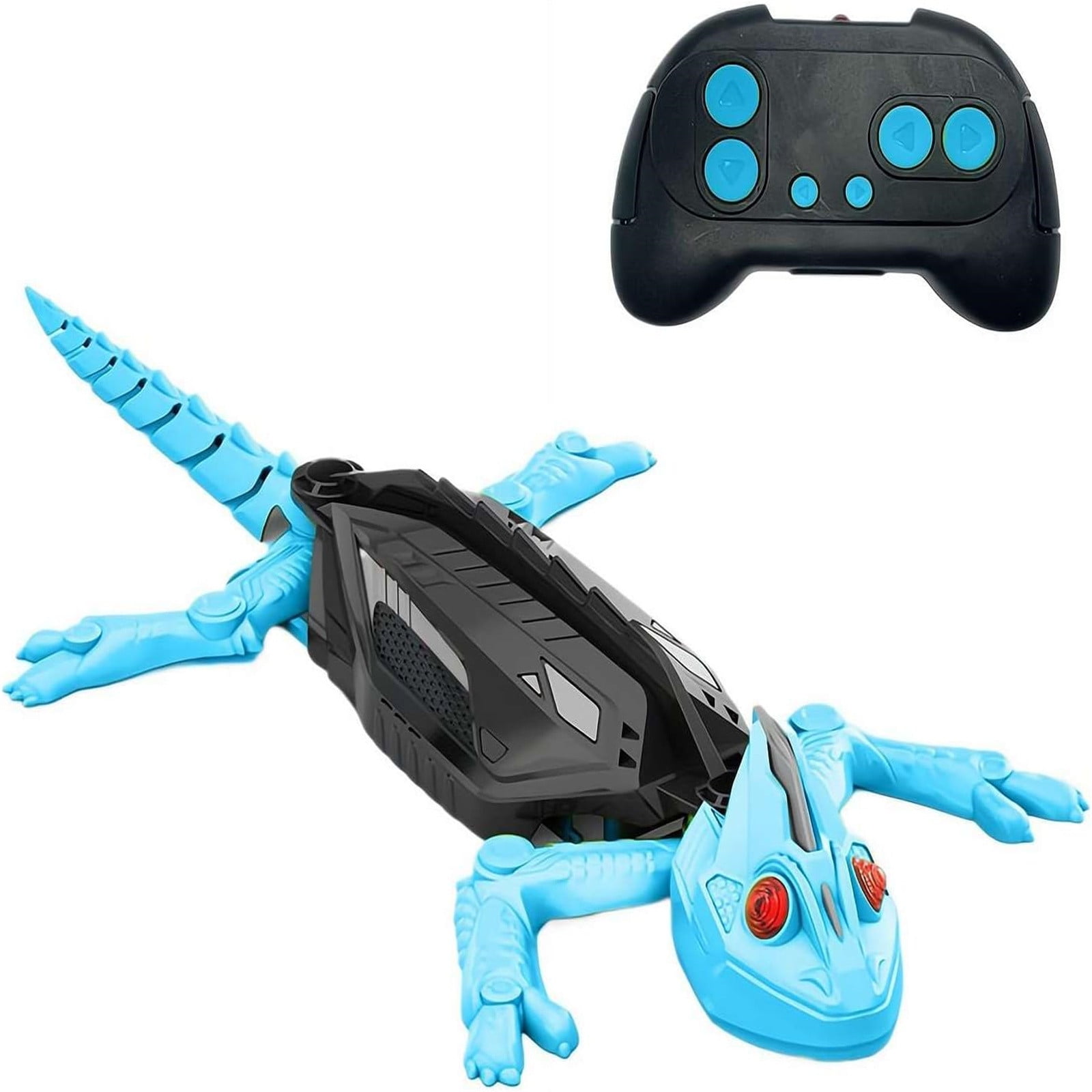 Remote Control Wall-Climbing Gecko Robot Toy - Blue Rechargeable ...