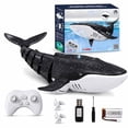 thumbnail image 1 of Remote Control Whale Toy Grey Waterproof Rc Water Toy with Lights and Water Spray for Swimming Pool Bathtub Lake Backyard Summer Water Game Play, 1 of 9