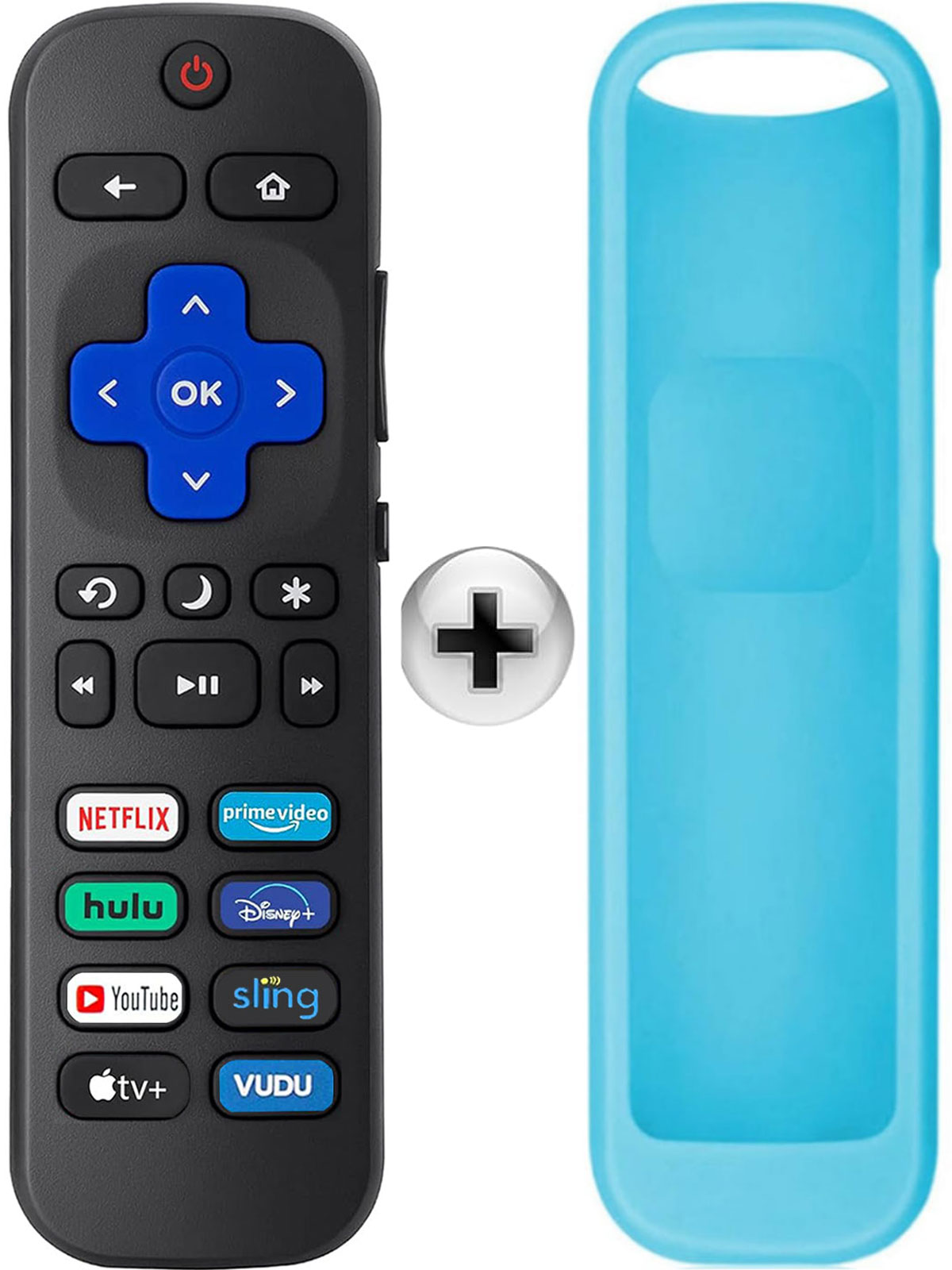 UORLEN Universal Remote Control for Roku TV, Hisense, TCL, Sharp, Insignia, Philips, Onn, JVC, RCA, Element TVs