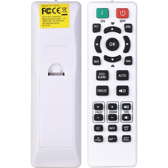 Remote Control for BENQ Projector W1080ST W1070 HT1075 HT2150ST HT3050 HT4050 TH682ST TH681 TH535 TH530 MS527 MS524 MW529 MH530