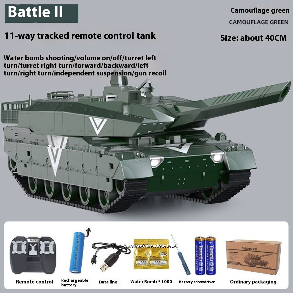 RemoteControlled Battle Tank Toy Realistic Tank Experience for Kids