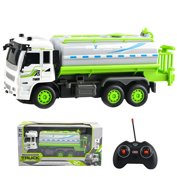Remote Controlled City Tanker Truck, 1:32 Scale With Working Lights And Sounds, Toy For Kids, Battery Powered Fun