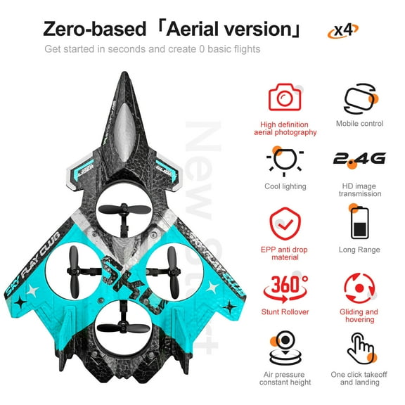 Remote Controlled High-definition Aerial Photography Drone, Aircraft Stunt Combat Glider