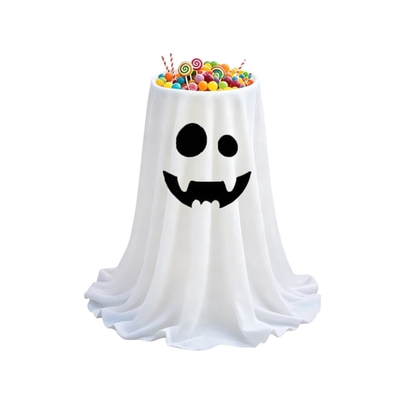 Remote Controlled LED Ghost Candy Holder, Animated Halloween Treat Bowl, Spooky Porch Container for Front Entry and Trick Or Treat Holiday Decor