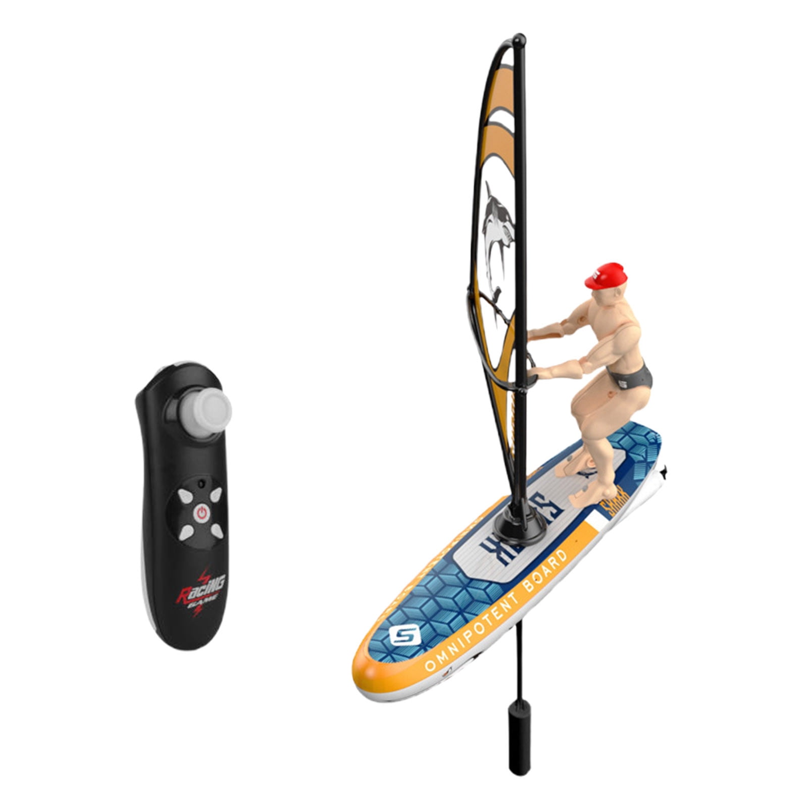 Remote-Controlled Racing Sailboat Dual-Speed Watercraft Waterproof Night Sailing LED Navigation Marine RC System High-Performance Aquatic Vehicle Recreational Equipment 8.7 Inch