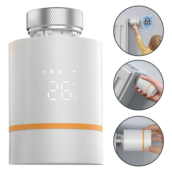 Remote Controlled Smart Thermostat for Zigbee Heating Systems Features Include Child Lock and Frost Prevention