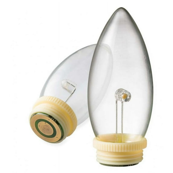 Remote-Controlled Window Candle LED Bulbs, Set of 2