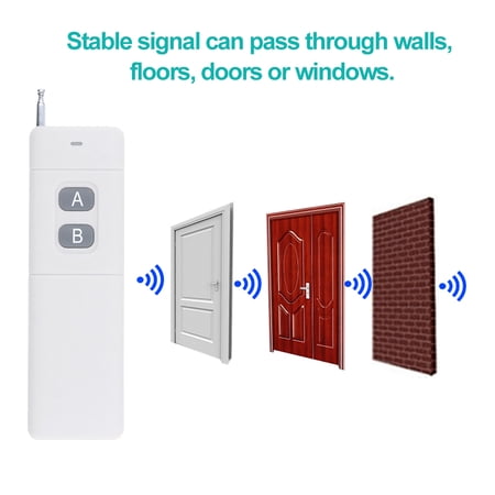 Remote Controller,2ch Portable Remote 3000m Distance 433 Portable Remote Key 2 Remote Key 2 Distance 2ch 2ch Portable Remote Funien 3000m Rookin