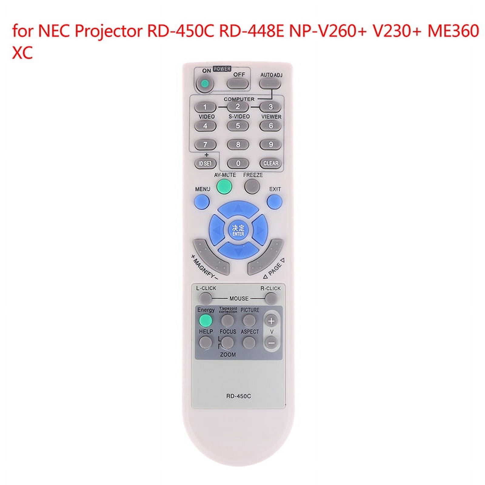 Remote Controller For NEC Projector Rd-450c Rd-448e Np-v260+ v230 ...