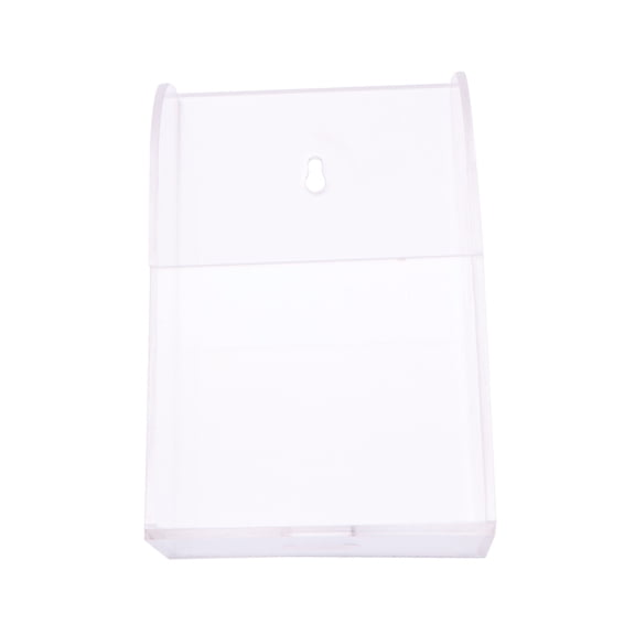Supvox Wall Mounted Remote Storage Box Acrylic 1Pcs 5.5 x 3.3 x 1.8 in