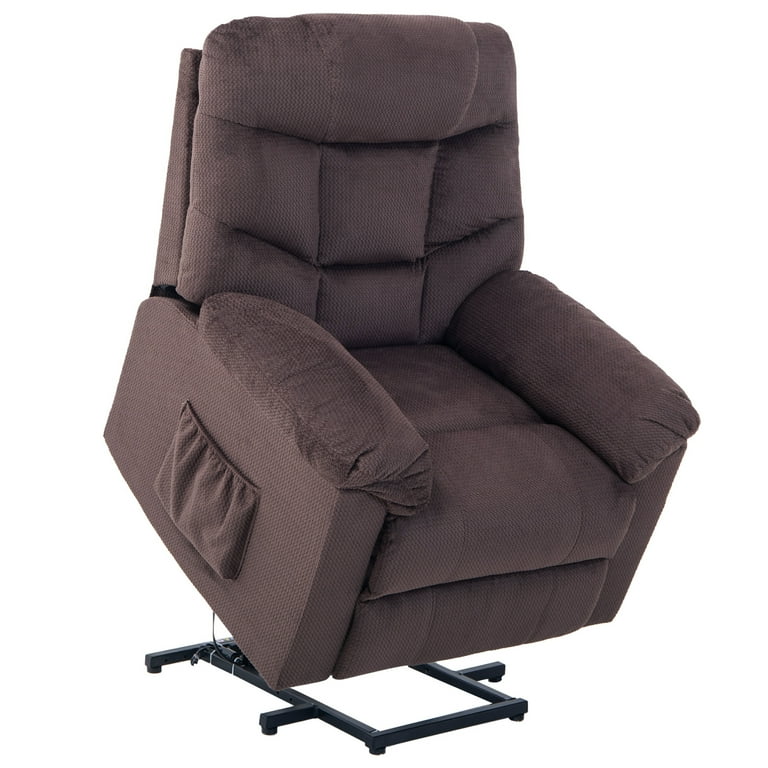 Remote Controller Included Polyester Fiber Cover Power Lift Recliner Chair for Living Room Elderly People Multicolor