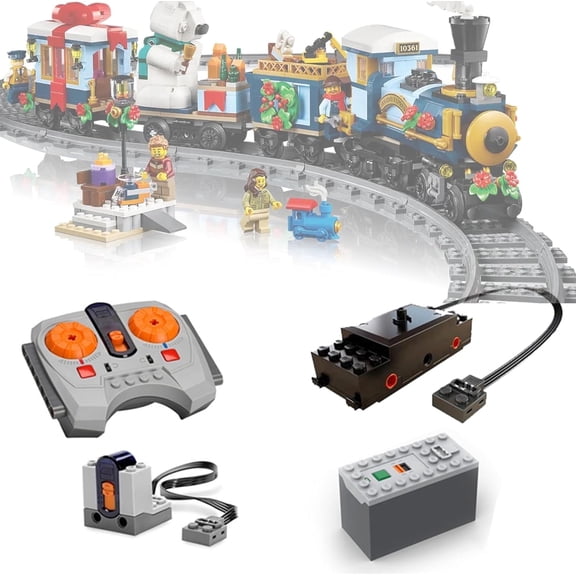 Remote Controller Motor Power Pack Compatible with Lego 10361 Holiday Express Train Model with Battery Box (Batteries Not Included) Upgrade Kit Only, Model Not Included