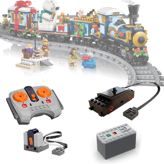 Remote Controller Motor Power Pack Compatible with Lego 10361 Holiday Express Train Model with Battery Box (Batteries Not Included) Upgrade Kit Only, Model Not Included