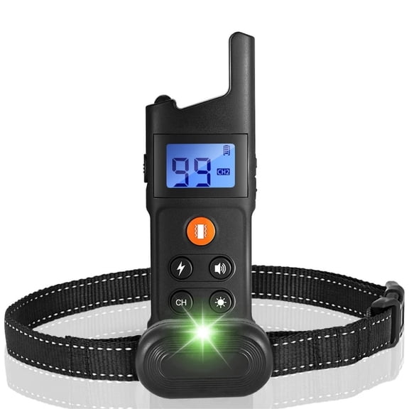 Remote Dog Training Collar, 2-in-1 Automatic Bark Collar with 3 Safe Modes