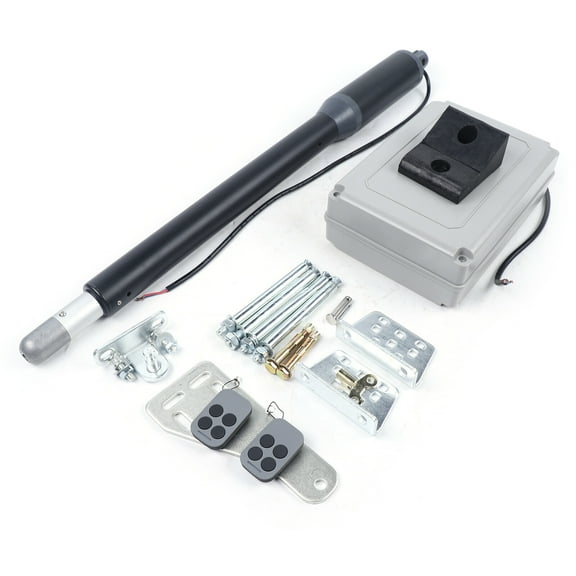 Remote Door Opener, Single Arm Automatic Gate Opener, 110V Swing Gate Operator for Single Leaf Gate, Up to 330 lbs Capacity