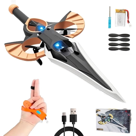 Remote Flying Sword - 3-Speed Control, 2025 New Stunt Flying Sword, 360 Stunt Rollingt Easy to Flying RC Glider, Airplane Toy Gifts for Teens & Adults