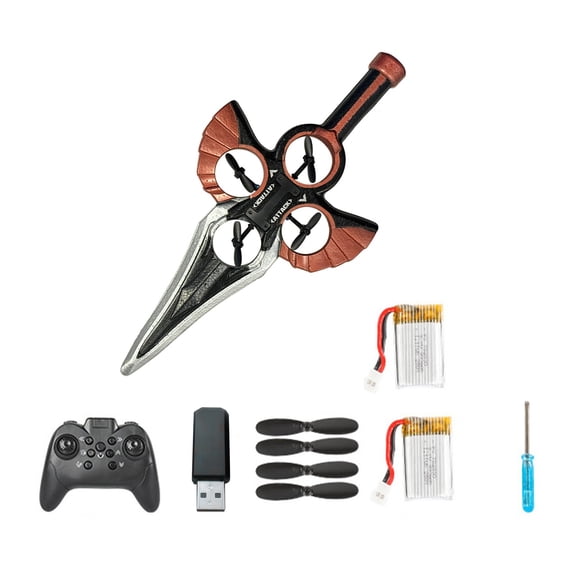 Remote Flying Sword (Hand Wave/Controller Mode) New Stunt Flying Sword, Magic-Control Immortal, Stunt Remote-Controlled, 3-Speed Control, Lightweight Easy to Fly Rc Glider