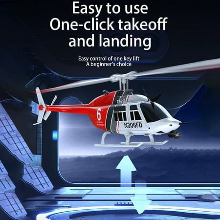 Remote Helicopter,Helicopter 4ch Helicopter Click One Click Roll Takeoff Stabilization 3 Helicopter With Optical Stabilization Takeoff And With Function 4ch Propeller Free Helicopter