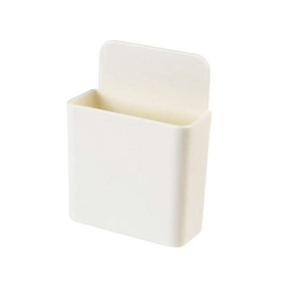 1 Wall Mount Shelf Remote Holders Wall Mount Adhesive Organizer Phone Wall Mount Holder Remote Storage Hole Self Adhesive Storage Box for Home School Supply Organizer