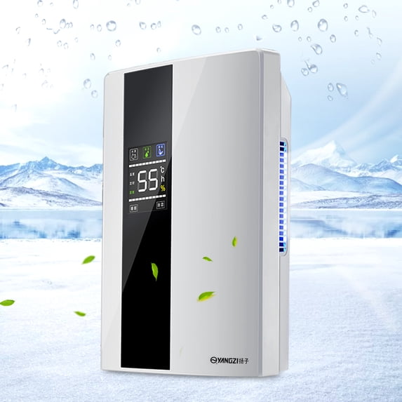 Remote Intelligent Dehumidifier With 2.2L/0.58 Gallons Water Tank For Home And Basement Quiet Moisture Remove Auto Continuous Drainage Purify Air Dryer Machine