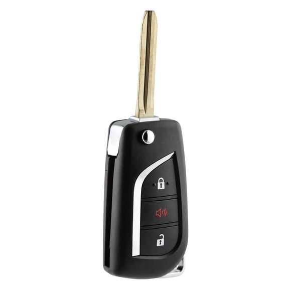 Remote Key Fob Flip Style Upgrade Replacement for 2013-2021 Toyota RAV4 Highlander Tacoma Tundra Sequoia (GQ4-52T, H)
