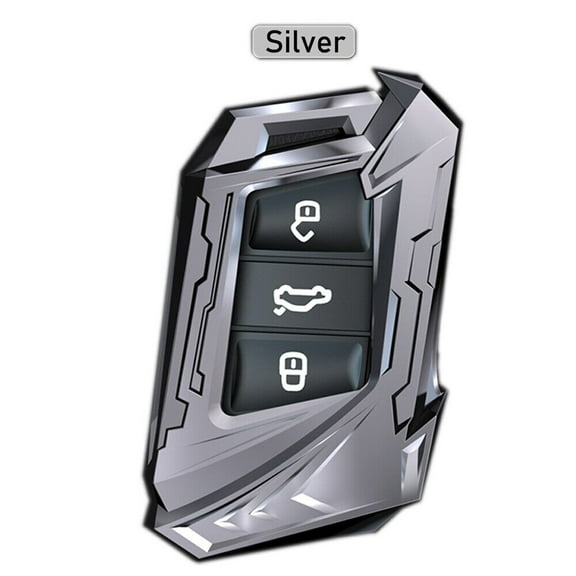 Remote Key Fob Shell Case Cover with Keychain for VW Passat Jetta Arteon Atlas