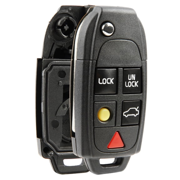 Remote Key Fob Shell Case Replacement for 2004-2015 Volvo S60 S80 V70 XC70 XC90 (LQNP2T-APU)