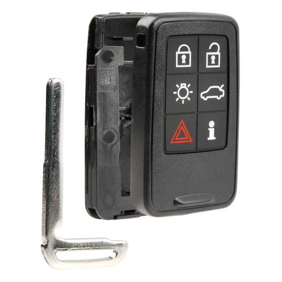 Remote Key Fob Shell Case Replacement for 2007-2017 Volvo S60 S80 V60 V70 XC60 XC70 (KR55WK49264)