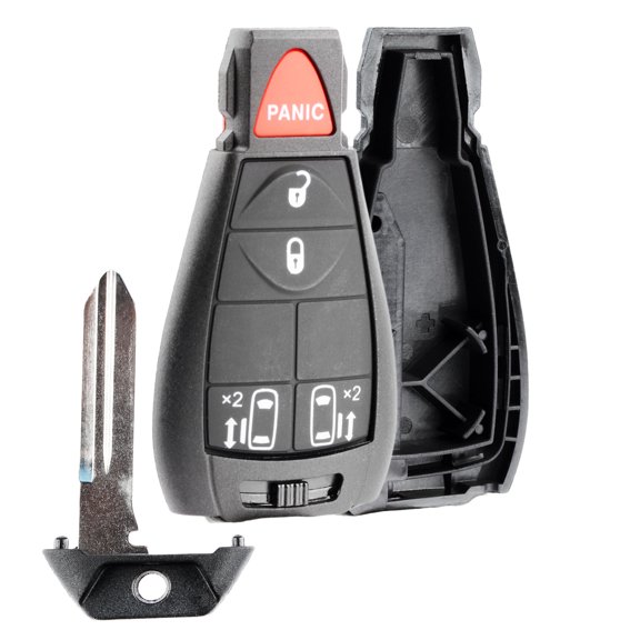 Remote Key Fob Shell Case Replacement for 2008-2015 Dodge Grand Caravan Volkswagen Routan Chrysler Town and Country (IYZ-C01C)