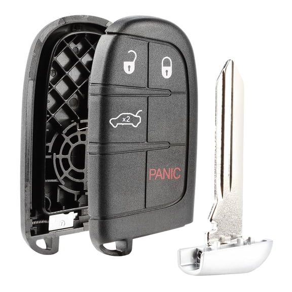 Remote Key Fob Shell Case Replacement for 2011-2019 Chrysler 200 300 Dodge Challenger Charger Jeep Grand Cherokee (M3N-40821302, M3M40821302)