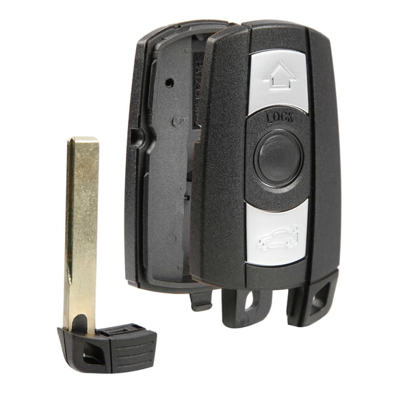 Remote Key Fob Shell Insert Case Replacement for 2006-2011 BMW 323i 325i 328i 330i 335i 525i 528i (KR55WK49127, KR55WK49123)