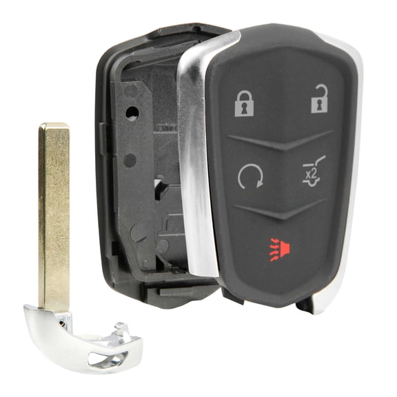 Remote Key Fob Shell SUV Case Replacement for 2015-2020 Cadillac Escalade SRX XTS XT4 XT5 (HYQ2AB, HYQ2EB)