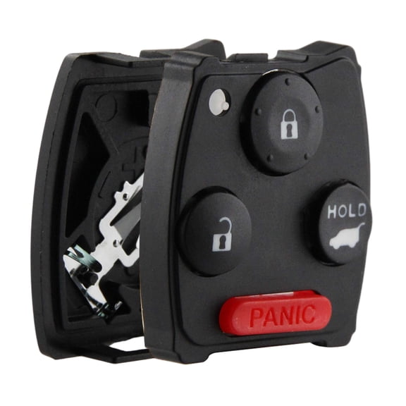 Remote Key Fob Shell Suv 4-Button Gut Case Only for 2003-2013 Honda Accord Coupe Civic CR-V Element Pilot (KR55WK49308, MLBHLIK-1T, N5F-S0084A, OUCG8D-380H-A)