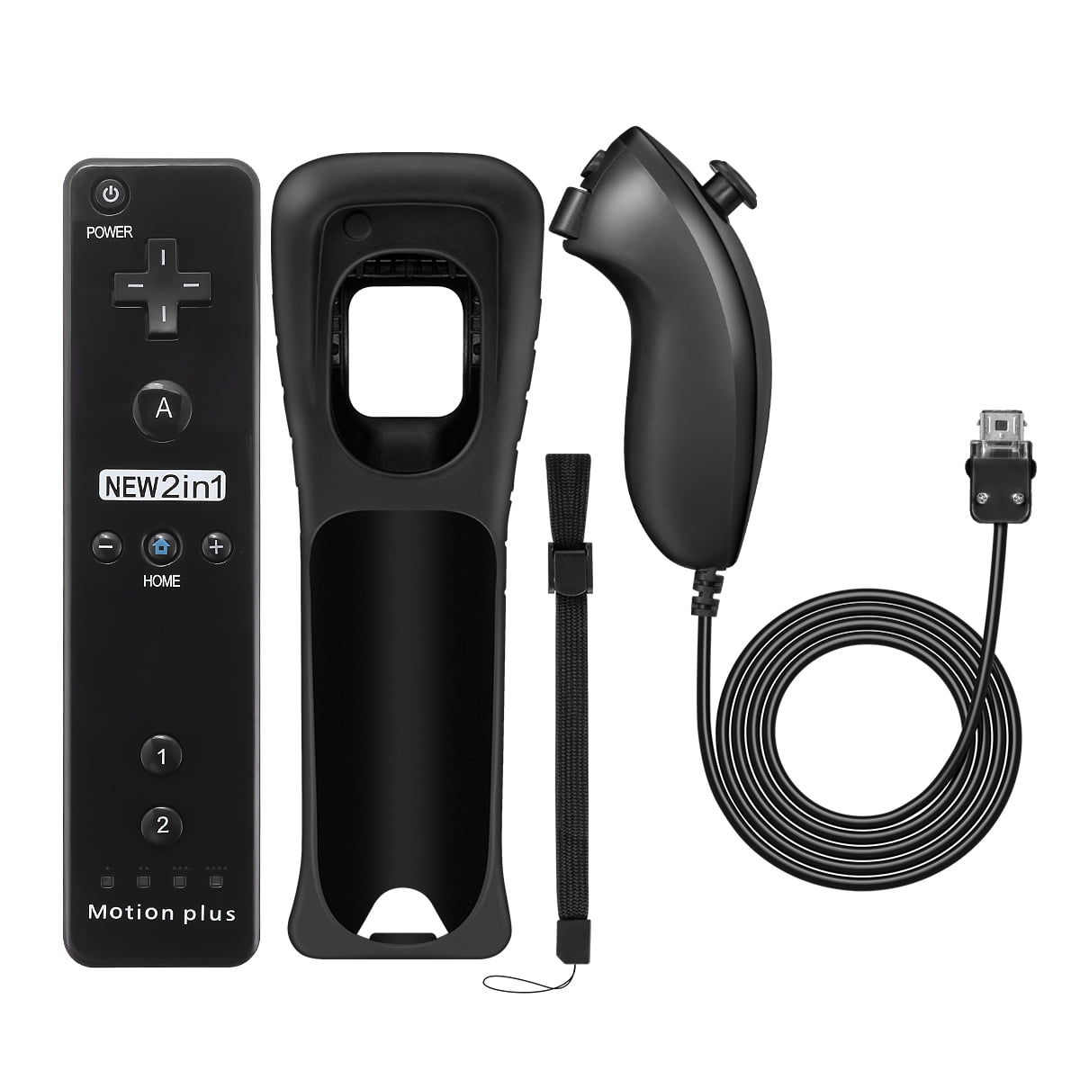 Nintendo Wii deals in Black with Wii Remote Motion Plus and Nunchuck