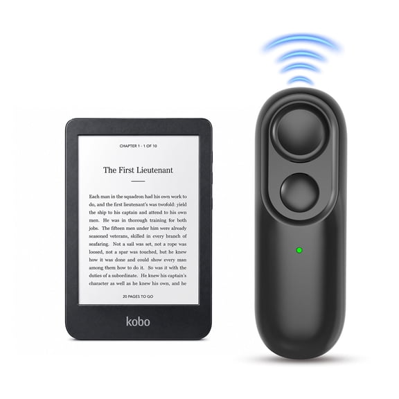 Remote Page Turner for Kobo Reading in Bed, Bluetooth Remote Control, Hands Free Reading, Compatible with Kobo Clara 2E/BW/Colour, Libra 2/Colour, Sage, Elipsa 2E