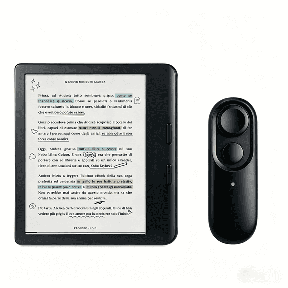 Remote Page Turner for Kobo Reading in Bed, Bluetooth Remote Control, Hands Free Reading, Compatible with Kobo Clara 2E/BW/Colour, Libra 2/Colour, Sage, Elipsa 2E