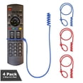 thumbnail image 1 of Perfect Curve Remote Pigtail 4-Pack for TV, Cable, Space Heaters, Ceiling Fans, Humidifiers (2 Blue & 2 Red), 1 of 8