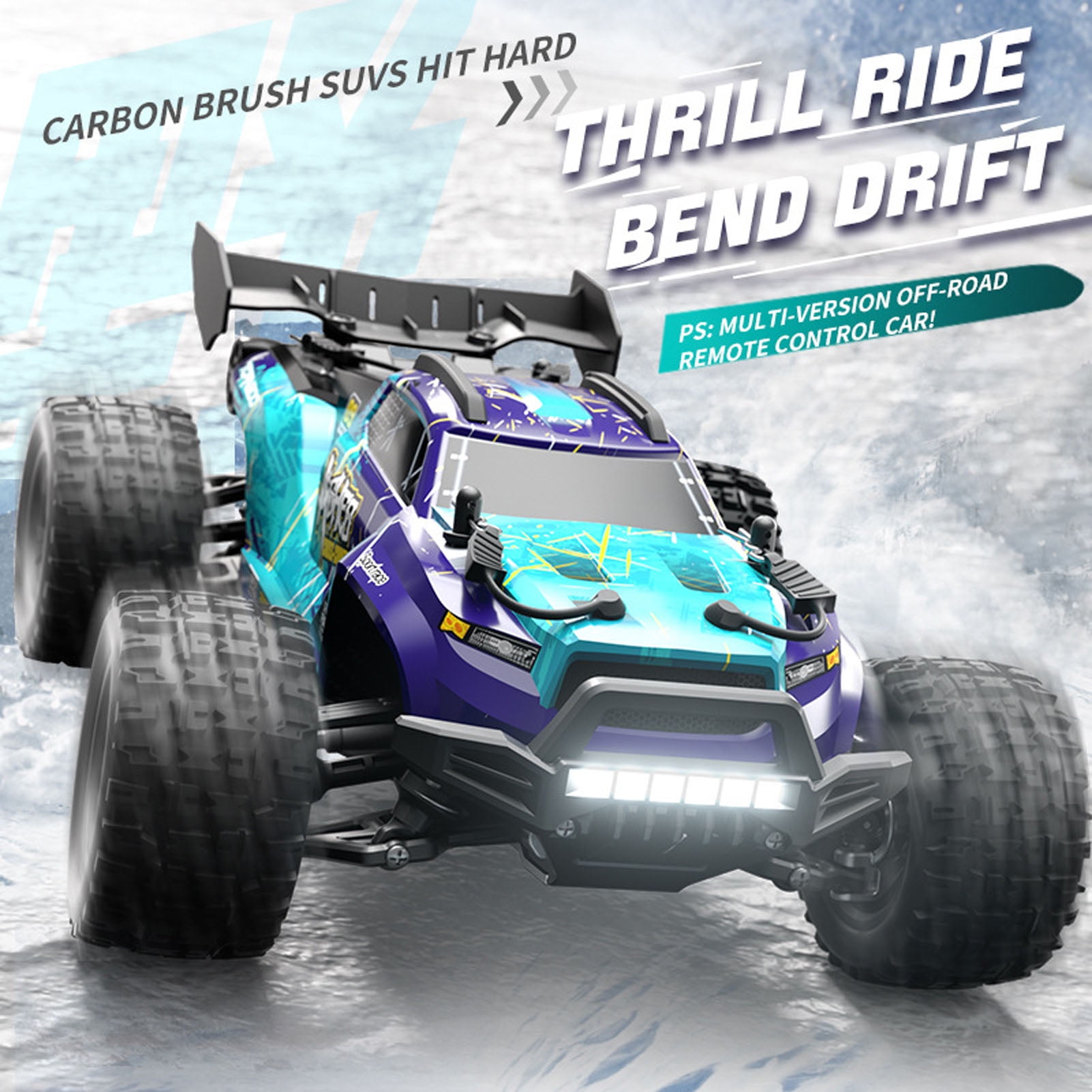 Remote Remote Control Car 1:18 Scale 28 KM/H High Speed Vehicle 4WD All Terrains Crawler Car With LED Headlights