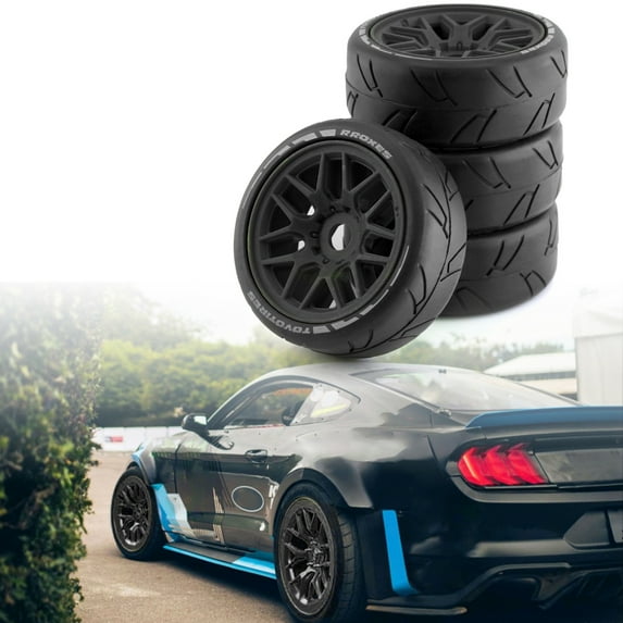 Remote Remote Control Car Black Tires 103x40x80mm 4pcs Replacement For Redcat Team Losi VRX HPI WR8 HSP Hobao 1/8 Remote Control Car Wheel