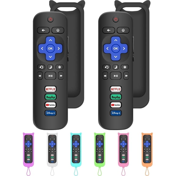 Remote for Roku TV 2-Pack Replacement for Roku TV Remote Compatible for TCL Roku/Onn Roku/Hisense Roku/Philips Roku/Sharp Roku/Westinghouse Roku/Insignia Roku TV [Remote Control for Roku TV Only]