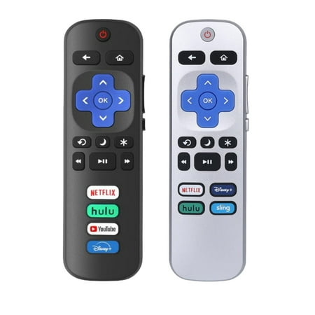 Remote for Roku TV Remote, 2-Pack TV Remotes Compatible for TCL Roku/Onn Roku/Hisense Roku/Philips Roku/Sharp Roku/Westinghouse Roku/Insignia Roku TV [Replacement Remote Control ONLY for TV]