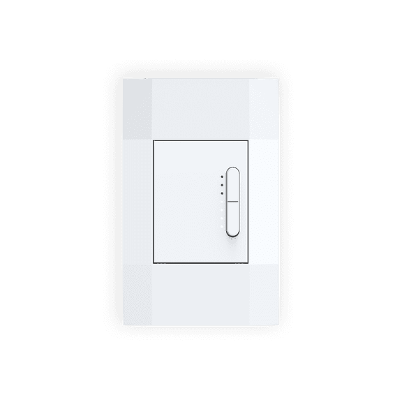 Remote Smart Dimmer by Deako, 3-Way, 4-Way, Multi-Way, Rocker-Style Dimming, 2.4 GHz Wi-Fi, Remote App, Voice Control, Neutral Wire and Master Smart Dimmer Required, White