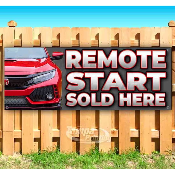 Remote Start 13 oz Vinyl Banner With Metal Grommets