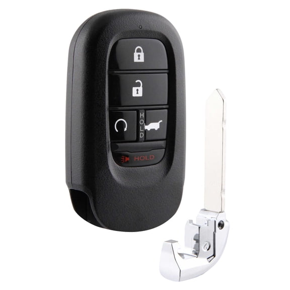 Remote Start Key Fob Suv 5-Button Replacement for 2022-2025 Honda Civic CR-V HR-V Pilot (KR5TP-4, 72147-T90-A21)