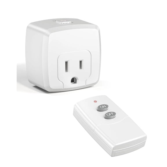 Remote Switch Outlet with 100FT RF Signal Wireless... Remote Control Outlet Plug