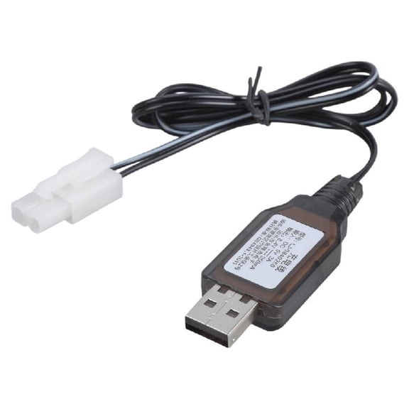 Remote Toy Battery Charger 8.4V 250mA USB Cable L6.2 2P Connectors Safe Charging