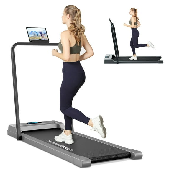 Remote Walking Pad Treadmills Under Desk-2 in 1 Folding Treadmills for Home/Office 265LBS Weight Capacity
